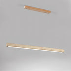 Delya Linear Travertine Pendant Lamp