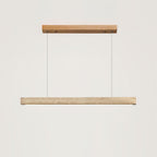 Delya Linear Travertine Pendant Lamp