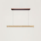 Delya Linear Travertine Pendant Lamp
