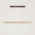 Delya Linear Travertine Pendant Lamp