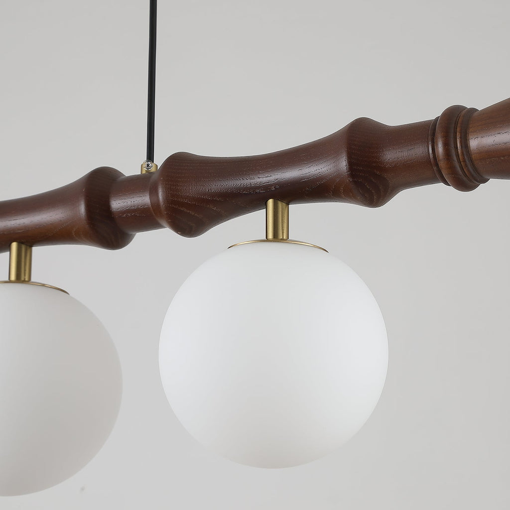 Bivio Wooden Pendant Light