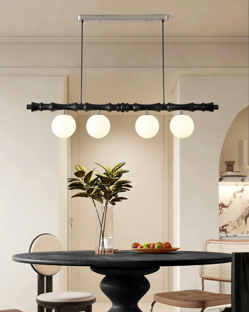 Bivio Wooden Pendant Light