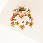 Ceiling Light Metal Canopy Floral Blossom Romantic Ambience