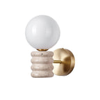 Zevelara Stacked Travertine Wall Light