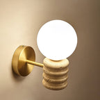 Zevelara Stacked Travertine Wall Light