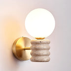 Zevelara Stacked Travertine Wall Light