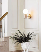 Zevelara Stacked Travertine Wall Light