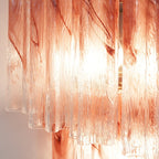 Aurora Wall Light Rose Glass Blades Romantic Watercolor