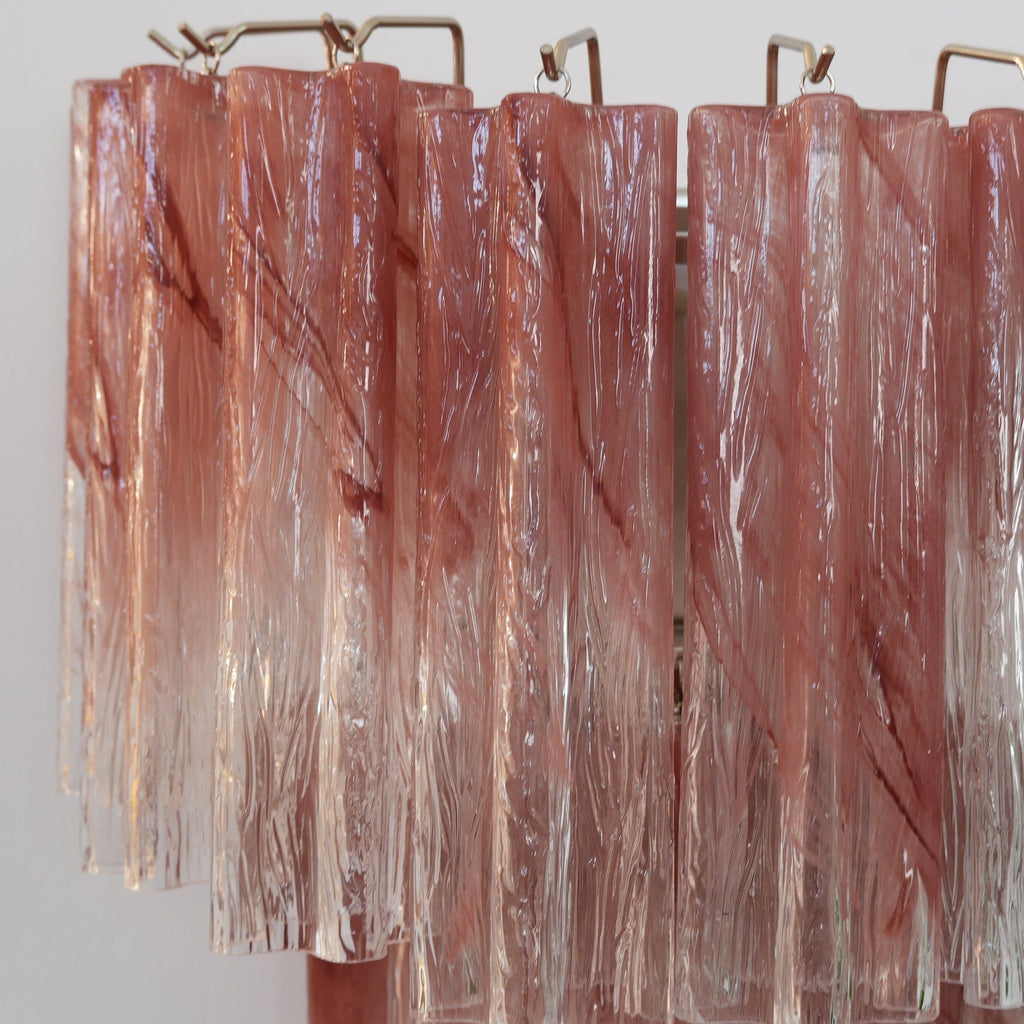 Aurora Wall Light Rose Glass Blades Romantic Watercolor