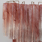 Aurora Wall Light Rose Glass Blades Romantic Watercolor