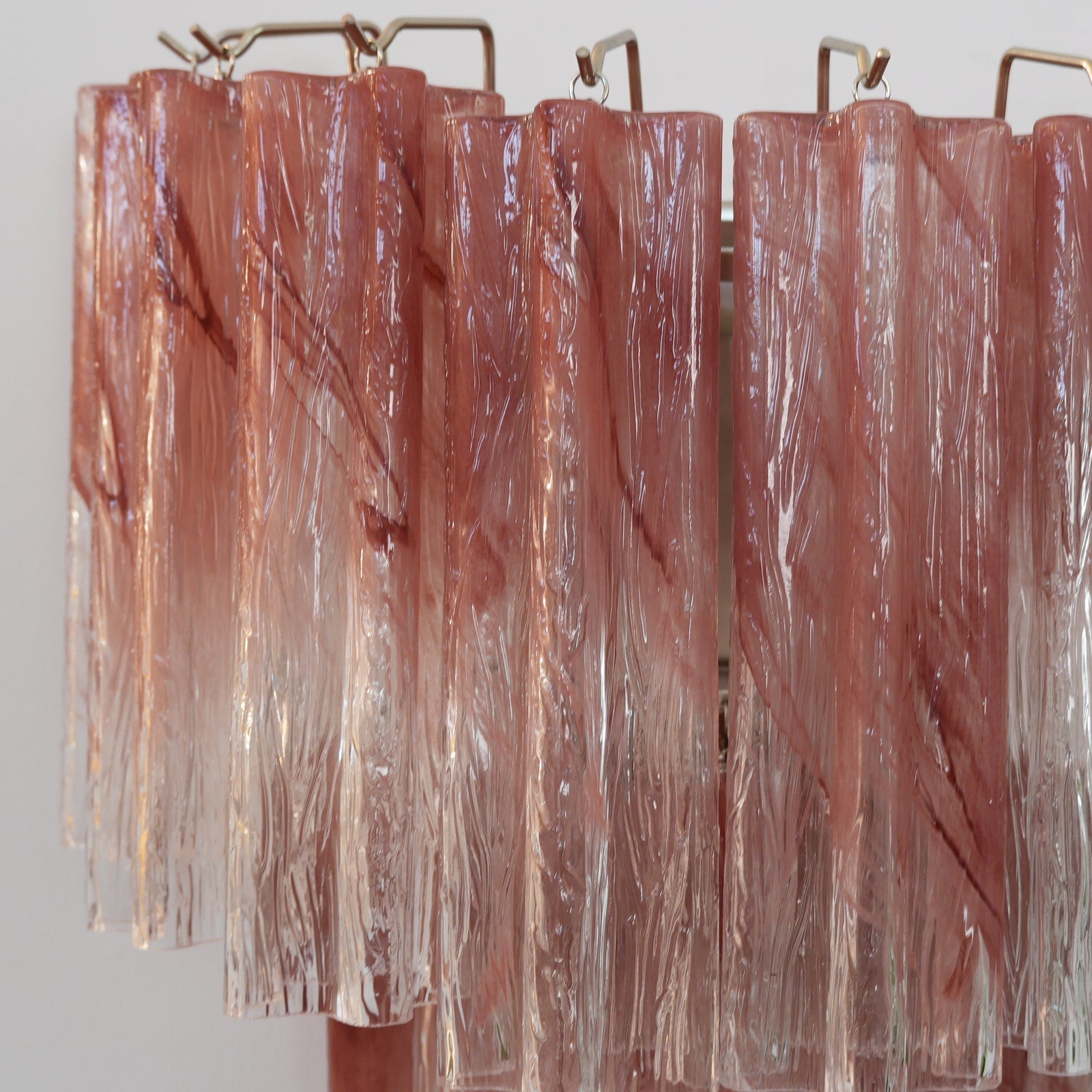 Aurora Wall Light Rose Glass Blades Romantic Watercolor