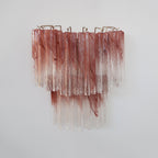 Aurora Wall Light Rose Glass Blades Romantic Watercolor