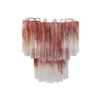 Aurora Wall Light Rose Glass Blades Romantic Watercolor