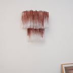 Aurora Wall Light Rose Glass Blades Romantic Watercolor