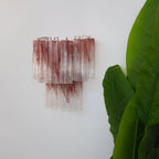 Aurora Wall Light Rose Glass Blades Romantic Watercolor