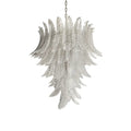Aurora Chandelier Clear Glass Leaf Cascading Elegant