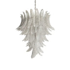 Aurora Chandelier Clear Glass Leaf Cascading Elegant