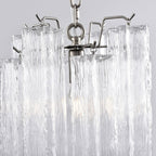 Aurora Chandelier Pink Gradient Murano Glass