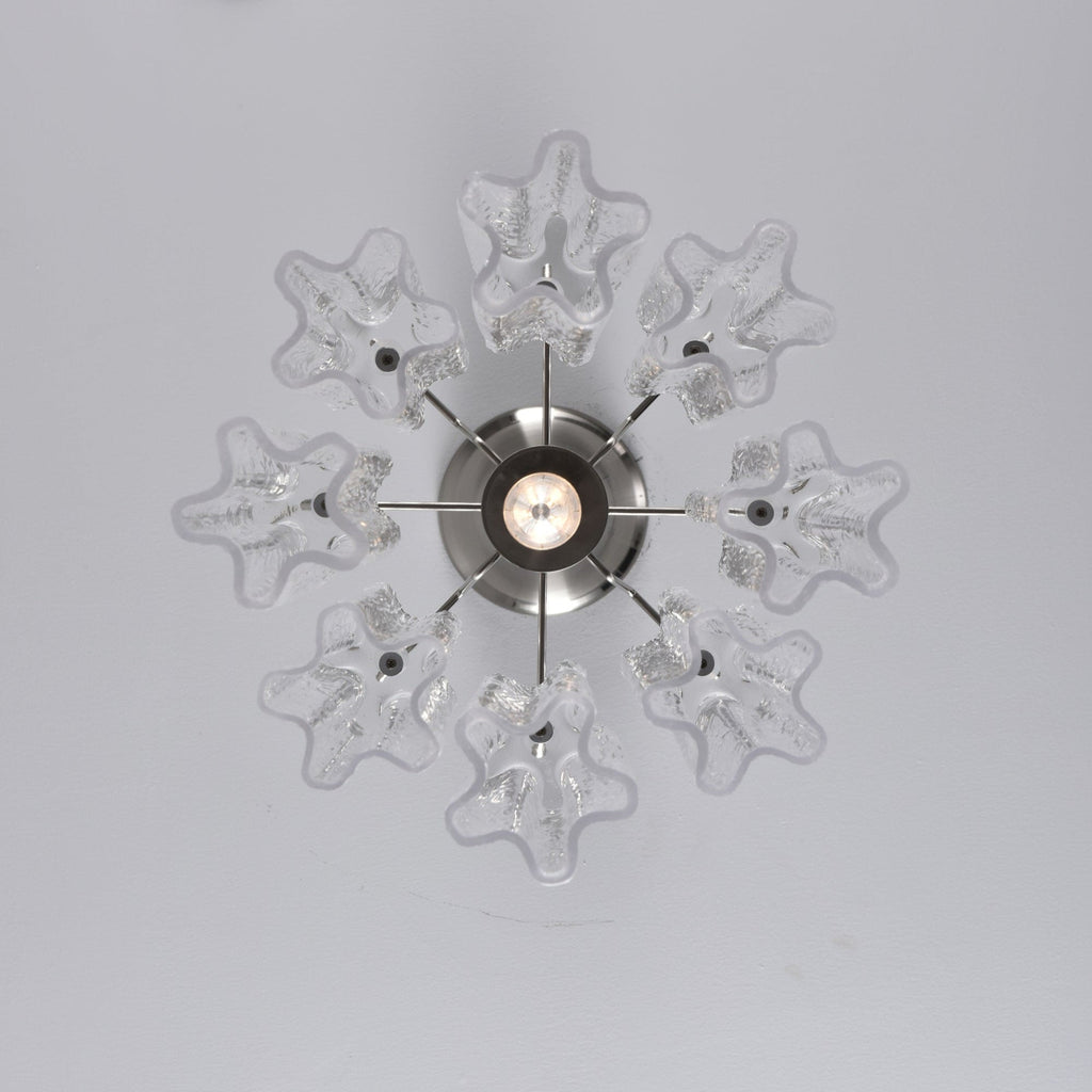 Aurora Chandelier Pink Gradient Murano Glass