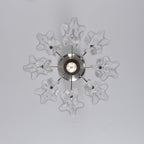 Aurora Chandelier Pink Gradient Murano Glass