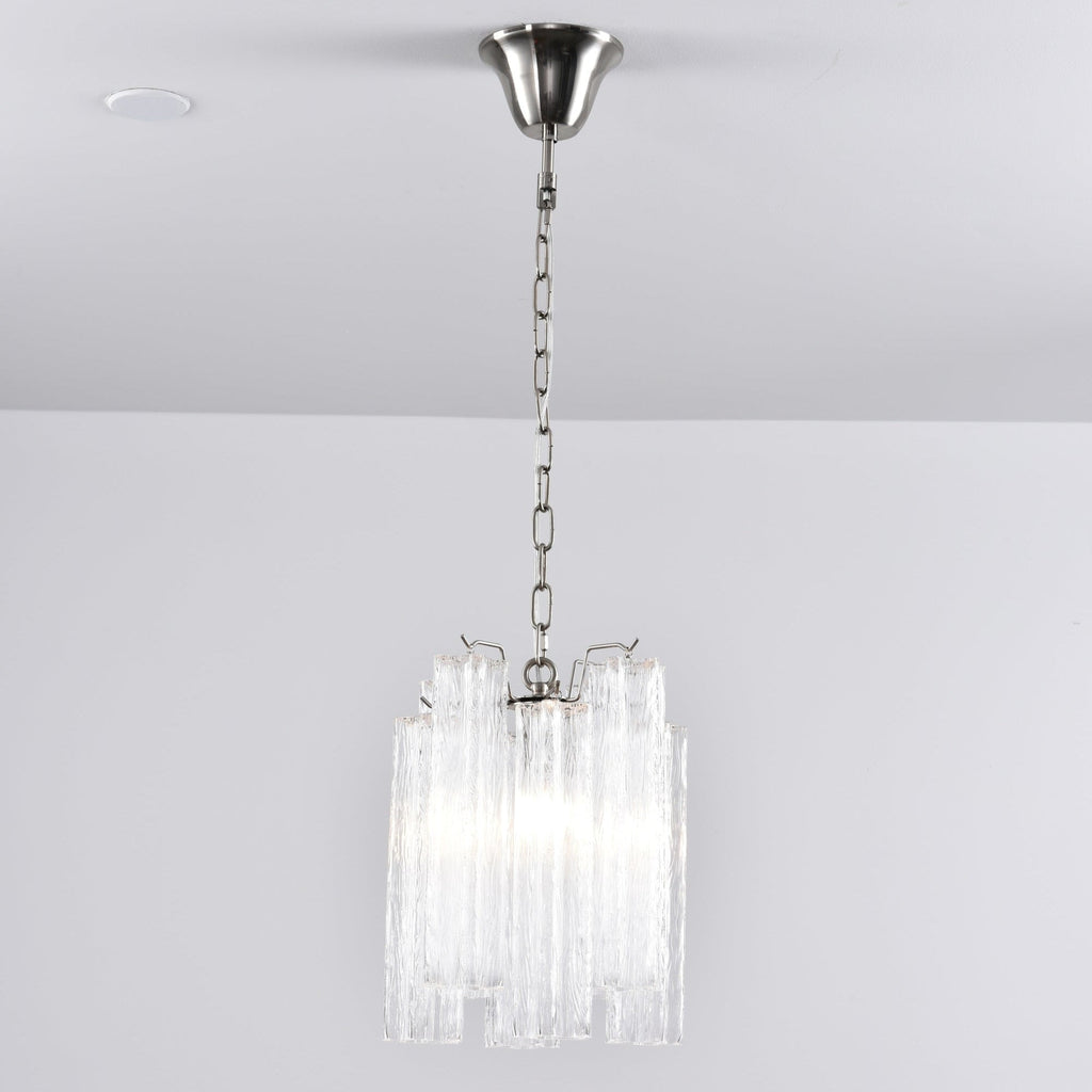 Aurora Chandelier Pink Gradient Murano Glass