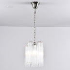 Aurora Chandelier Pink Gradient Murano Glass