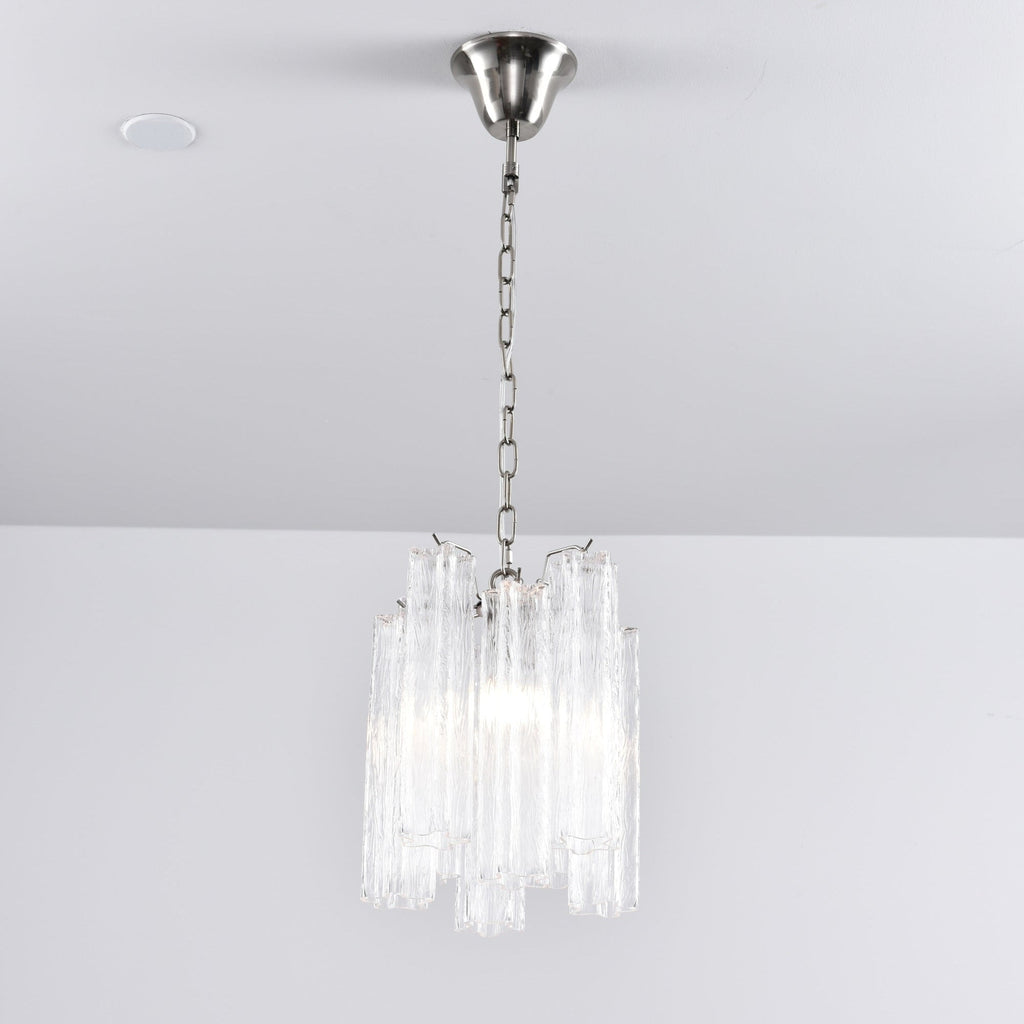 Aurora Chandelier Pink Gradient Murano Glass