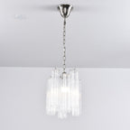 Aurora Chandelier Pink Gradient Murano Glass