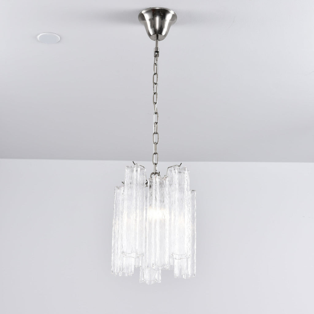 Aurora Chandelier Pink Gradient Murano Glass