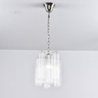 Aurora Chandelier Pink Gradient Murano Glass