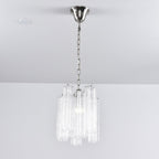 Aurora Chandelier Pink Gradient Murano Glass