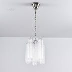 Aurora Chandelier Pink Gradient Murano Glass