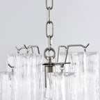 Aurora Chandelier Pink Gradient Murano Glass