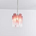 Aurora Chandelier Pink Gradient Murano Glass