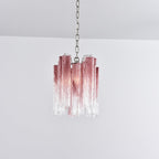 Aurora Chandelier Pink Gradient Murano Glass