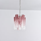 Aurora Chandelier Pink Gradient Murano Glass