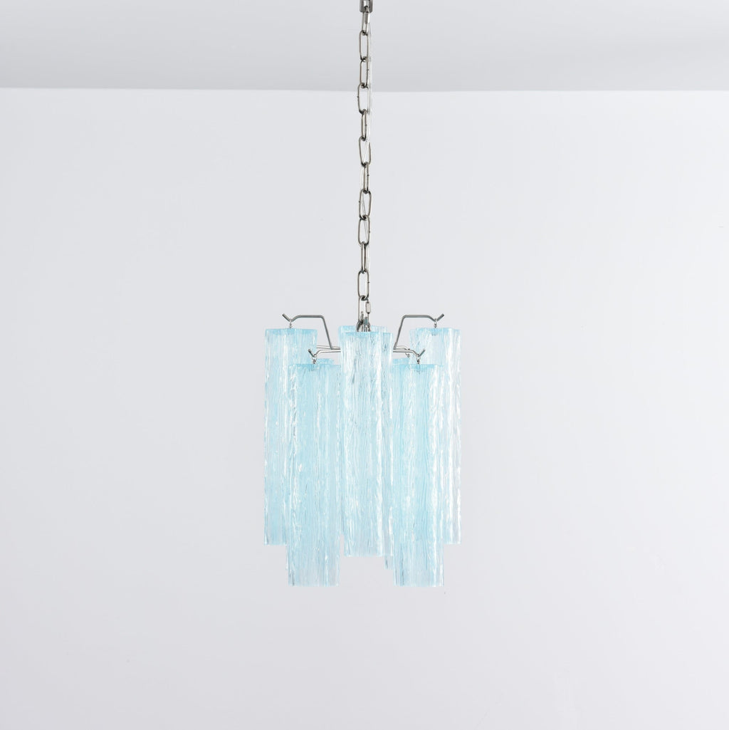 Aurora Chandelier Pink Gradient Murano Glass