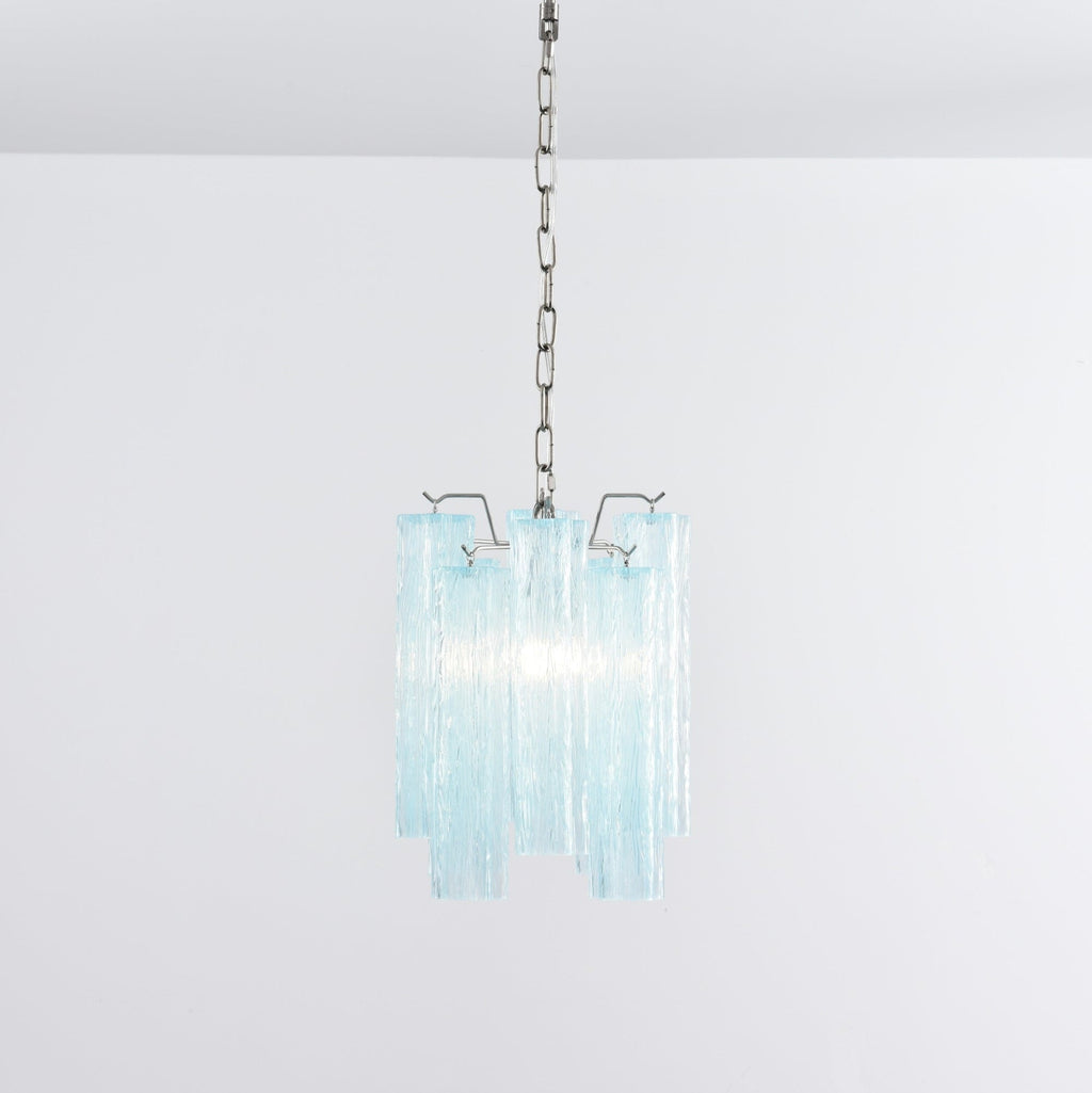Aurora Chandelier Pink Gradient Murano Glass