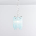 Aurora Chandelier Pink Gradient Murano Glass
