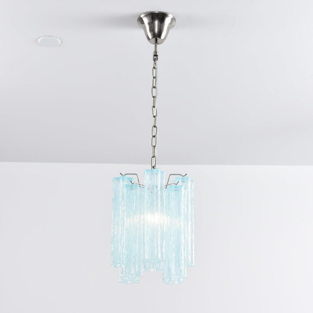 Aurora Chandelier Pink Gradient Murano Glass
