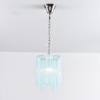 Aurora Chandelier Pink Gradient Murano Glass