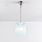Aurora Chandelier Pink Gradient Murano Glass