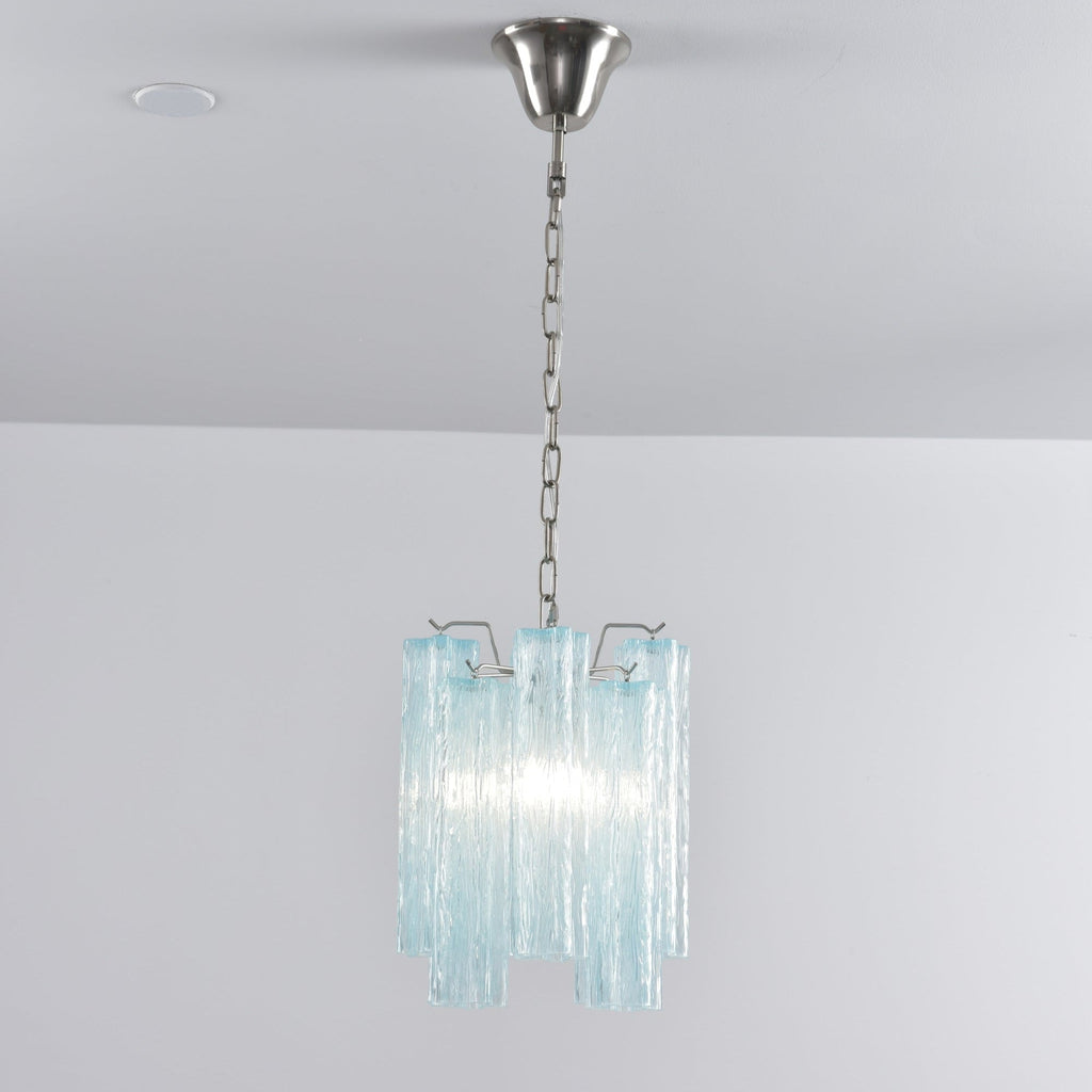 Aurora Chandelier Pink Gradient Murano Glass
