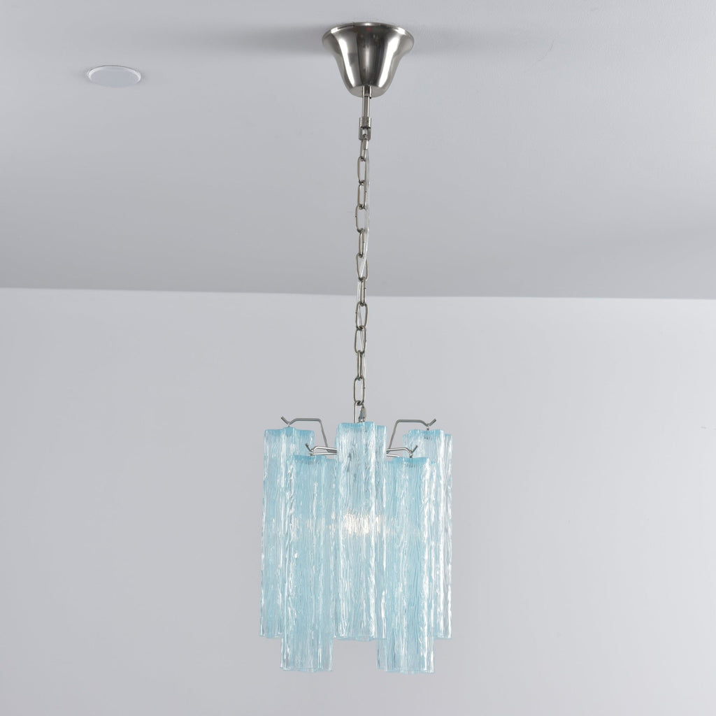 Aurora Chandelier Pink Gradient Murano Glass