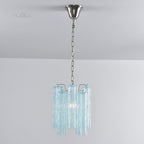 Aurora Chandelier Pink Gradient Murano Glass