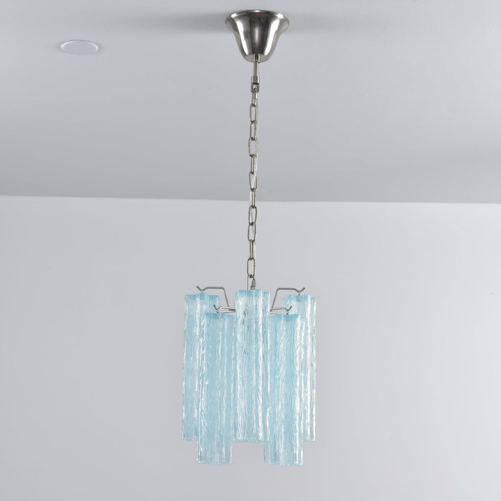 Aurora Chandelier Pink Gradient Murano Glass