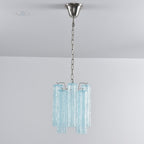 Aurora Chandelier Pink Gradient Murano Glass