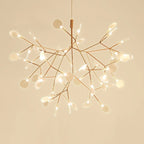Lior Unique Sputnik Art Deco Firefly Chandelier. Living Room/ Bedroom