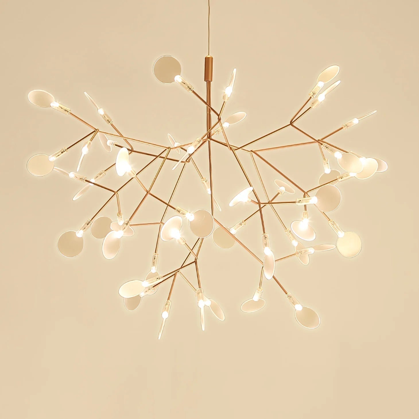 Lior Unique Sputnik Art Deco Firefly Chandelier. Living Room/ Bedroom