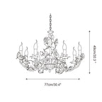 Evelisse Vintage White Chandelier
